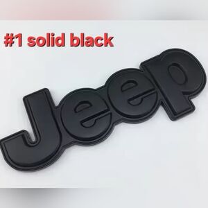 One Jeep Emblem Badge Adhesive Back 15x5cm Choose A color